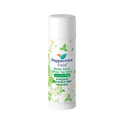 Balsam Stick Green Tea cu mentol, Peppermint Field, 6 g, Bertram