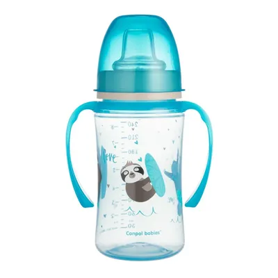 Cana antrenament Easy Start Exotic Animals Blue, 240 ml, Canpol Babies