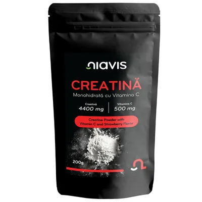 Creatina monohidrata cu Vitamina V, 200 g, Niavis
