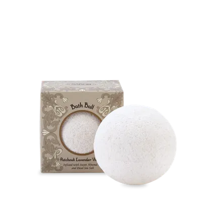 Bomba de baie Patchouli Lavender Vanilla, 150ml, Sabon