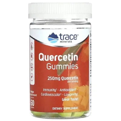 TRACE MINERALS QUERCETIN CU AROMA DE MANGO 60 TABLETE