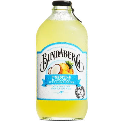 Bautura carbogazoasa cu ananas si cocos, 375 ml, Bundaberg