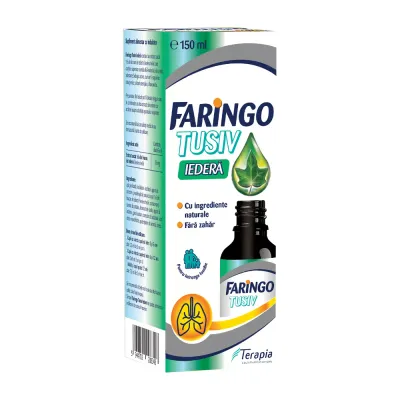 Sirop de tuse Faringo Tusiv Iedera, 150 ml, Terapia