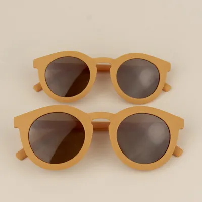 Set ochelari de soare Mom&Me - Mustar, 2 perechi, Little Prints