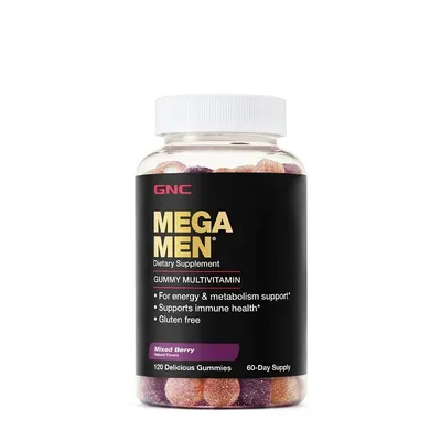 GNC MULTIVITAMINE PENTRU BARBATI CU AROMA NATURALA DE FRUCTE DE PADURE 120 JELEURI