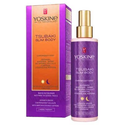 Spray anticelulitic cu matcha Tsubaki Slim Body, 200ml, Yoskine