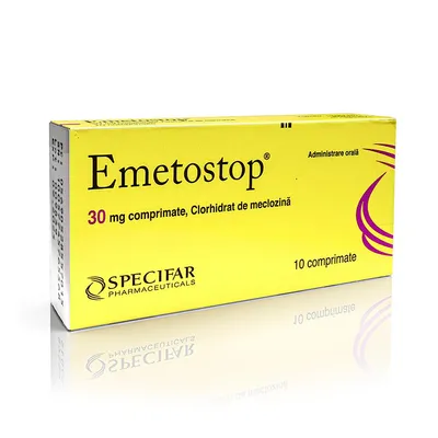 Emetostop 30mg, 10 comprimate, Specifar