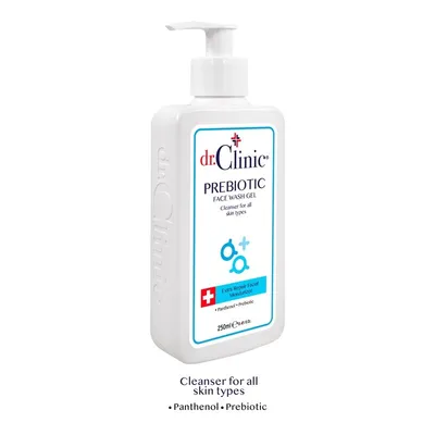 GEL DE CURATARE FACIALA CU PREBIOTIC PENTRU TOATE TIPURILE DE TEN 250ML DR CLINIC