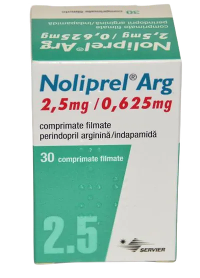 Noliprel ARG 2.5mg/0.625mg, 30 comprimate