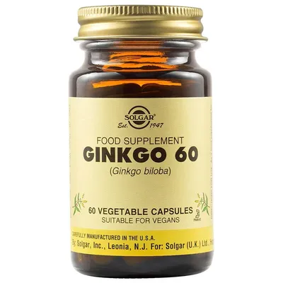 SOLGAR SUPER GINKGO 60MG 60 CAPSULE