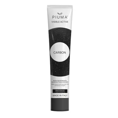 Pasta de dinti cu carbune Visible Active, 75 ml, Piuma