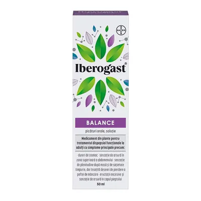 IBEROGAST BALANCE PICATURI ORALE SOLUTIE 50ML