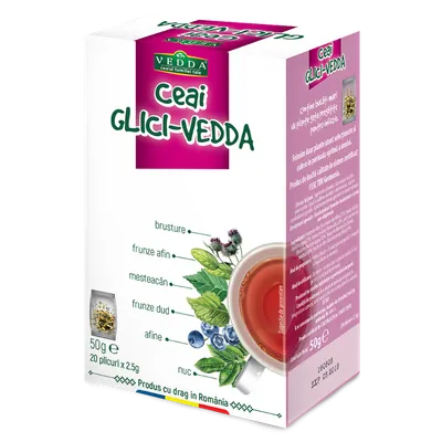 Ceai Glici, 20 plicuri, Vedda