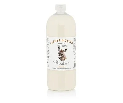 Sapun lichid hidratant pentru maini fata si corp cu lapte de magarita, 1000ml, Florinda