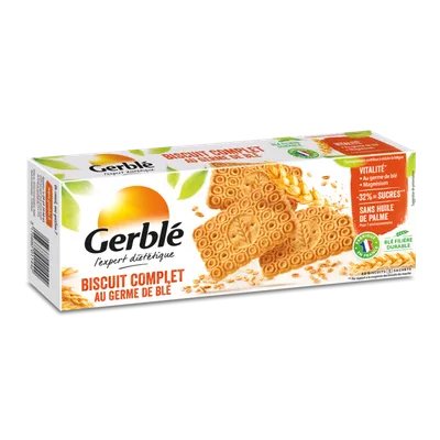 Biscuiti integrali din germeni de grau, 210g, Gerble Expert Dietetic