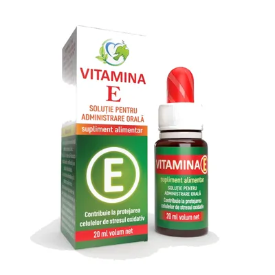 Vitamina E lichida 20ml, uz intern, Justin Pharma