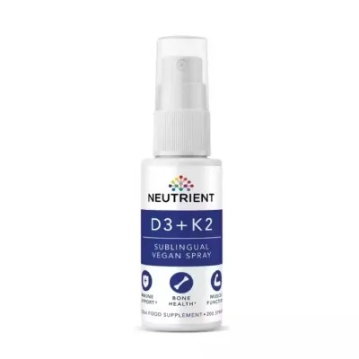 Vitamina D3 + K2 2000UI Vegan Oral Spray, 30 ml, Neutrient