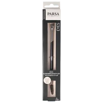 Pensula pentru sprancene cu doua capete Duo Eyebrow Styler, 1 bucata, Parsa Beauty