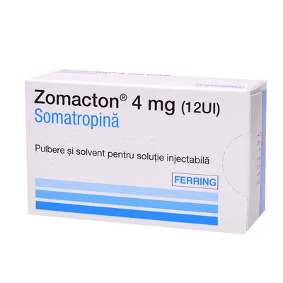 Zomacton pulbere pentru solutie injectabila 4mg (12UI), 1 flacon, Ferring