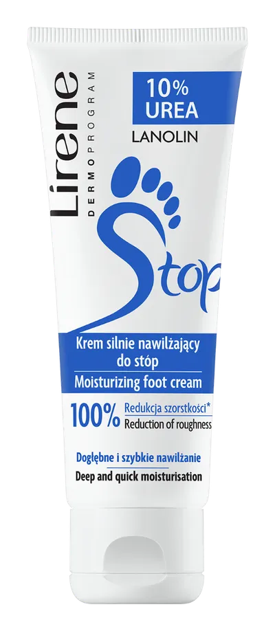 Crema hidratanta pentru picioare cu 10% uree si lanolin, 75ml, Lirene