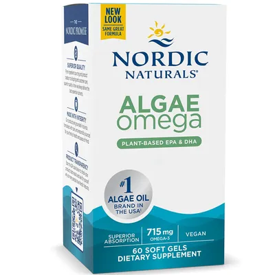Omega 3 din alge marine Algae Omega, 60 capsule moi, Nordic Naturals