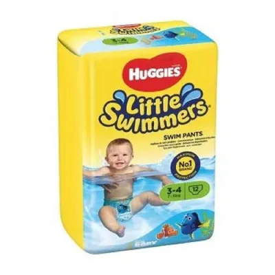 HUGGIES LITTLE SWIMMERS CHILOTEI PENTRU COPII MARIMEA 3-4 7-15 KG 12 BUCATI