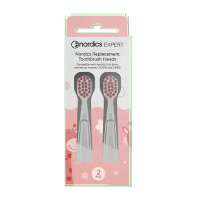 Set 2 capete de schimb pentru periutele de dinti CA910/CA2610/CA078, culoare roz, 2 bucati, Nordics