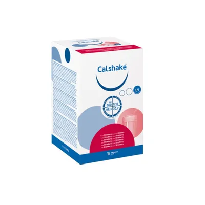 Calshake cu aromă de căpșuni, 87 grame, 7 plicuri, Fresenius Kabi
