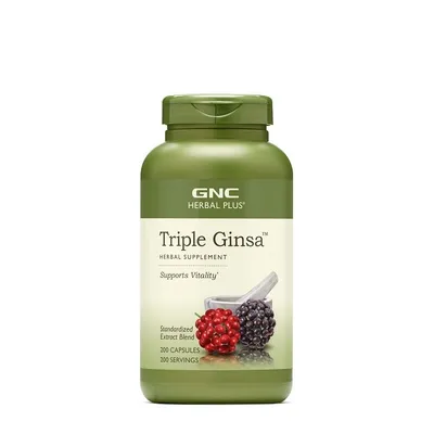 GNC HERBAL PLUS TRIPLE GINSA 200 CAPSULE