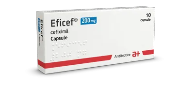Eficef 200mg, 10 capsule, Antibiotice SA
