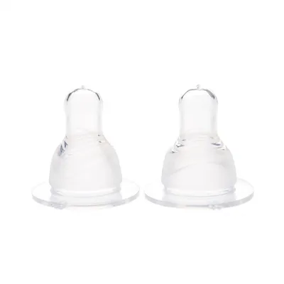 Set 2 tetine silicon super fin 6 luni+, Minut Baby
