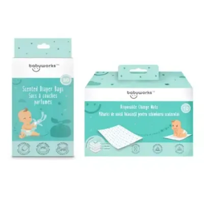 Paturici de unica folosinta pentru schimbarea scutecului, 10 buc, Baby Works