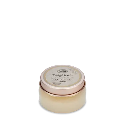 Exfoliant pentru corp Patchouli Lavender Vanilla, 200g, Sabon