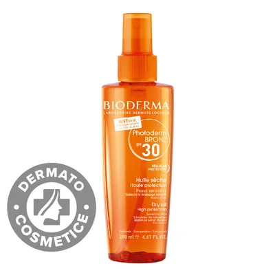 Ulei bronzant SPF 30 Photoderm Bronz, 200ml, Bioderma
