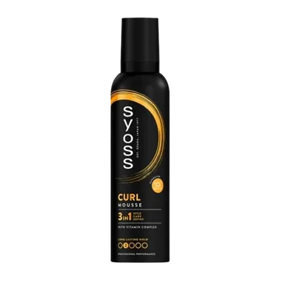 Spuma de par pentru bucle definite Curl Control, 250ml, Syoss