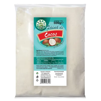 Faina de cocos, 500 g, Herbavit