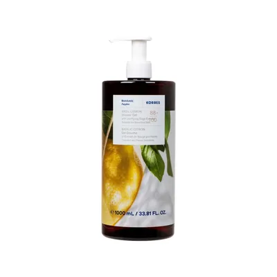 Gel de dus Basil Lemon, 1000ml, Korres