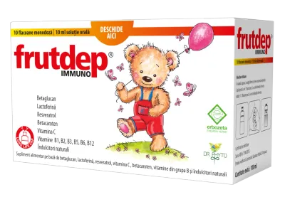 Frutdep Immuno Solutie, 10 monodoze, Dr.Phyto