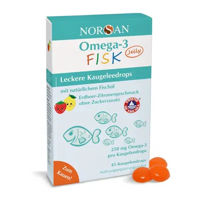 Omega-3 FISK Jeleuri, 120 Jeleuri, NORSAN