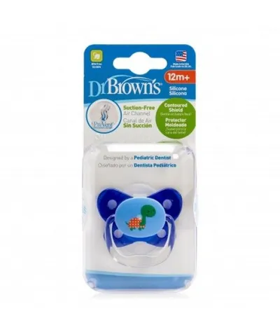Suzeta din silicon albastra Nivel 3 PreVent, 1 bucata, Dr. Brown's