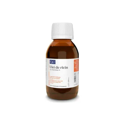 Ulei de ricin cu Vitamina A Q4U, 100 ml, Tis Farmaceutic