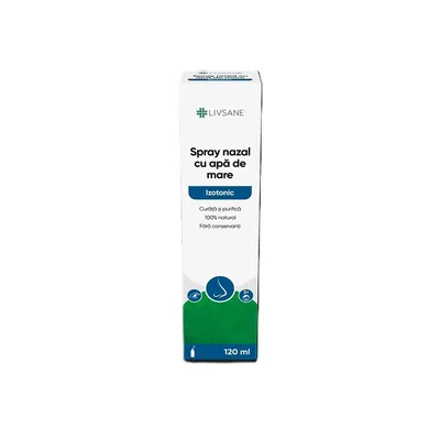LIVSANE SPRAY NAZAL CU APA DE MARE IZOTONICA 120 ML