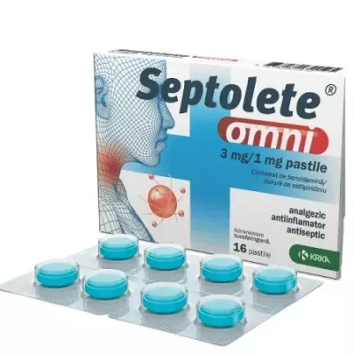 Septolete omni eucalipt, 3 mg/1 mg, Krka