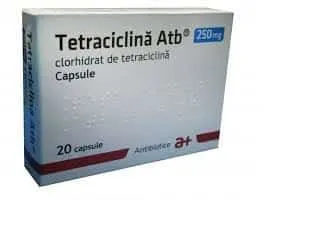 Tetraciclina Atb 250 mg x 20 caps.