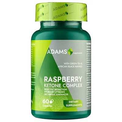 Ketone Complex extras din zmeura, 60 capsule, Adams