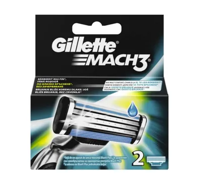 Rezerve aparat de ras Mach3, 2 bucati, Gillette
