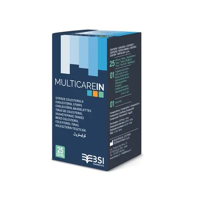 Teste pentru colesterol Multicare, 25 bucati, chemical System