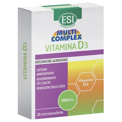 Vitamina D3 2000UI, 30 microtablete, Esi Spa