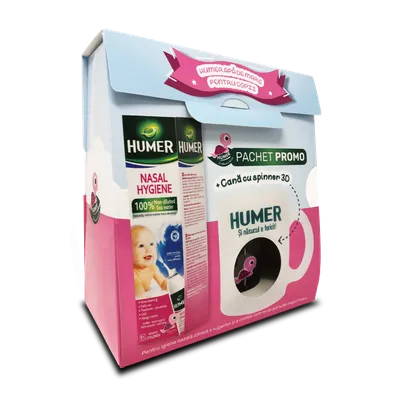 Pachet Spray nazal pentru copii Humer, 150ml + cana, Urgo