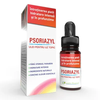 Ulei pentru uz topic Psoriazyl, 30 ml, Justin Pharma